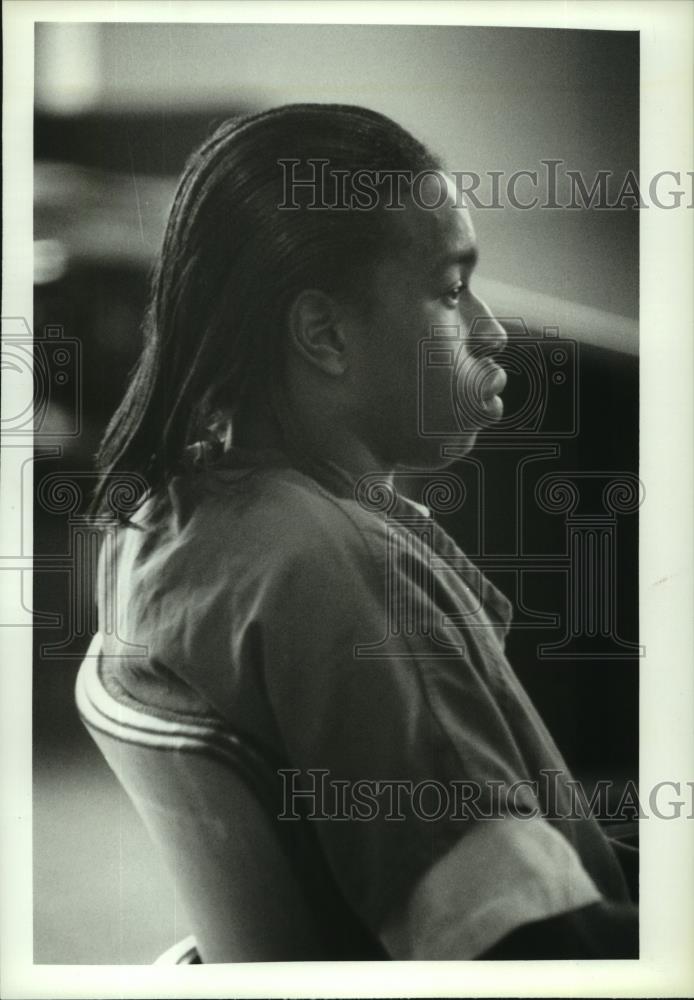 1994 Press Photo Johnny L. Thompson enters an Alford plea in Circuit Court - Historic Images