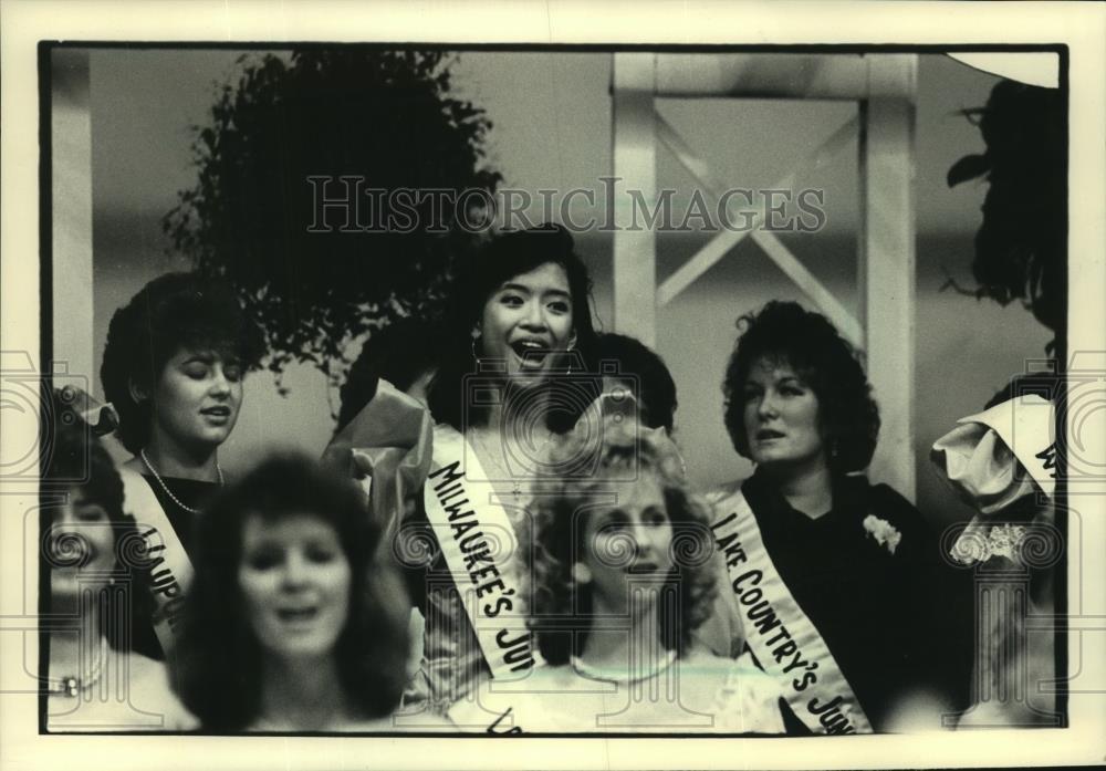 1986 Press Photo Chuti Tiu, Milwaukee&#39;s Junior Miss in Kenosha, Wisconsin - Historic Images