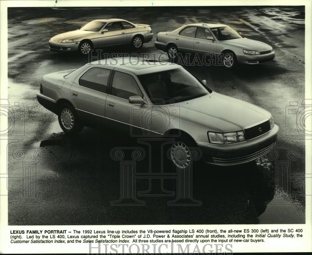 1992 Press Photo Lexus ES 300 tested out as a very smooth performer - mjc12243 - Historic Images