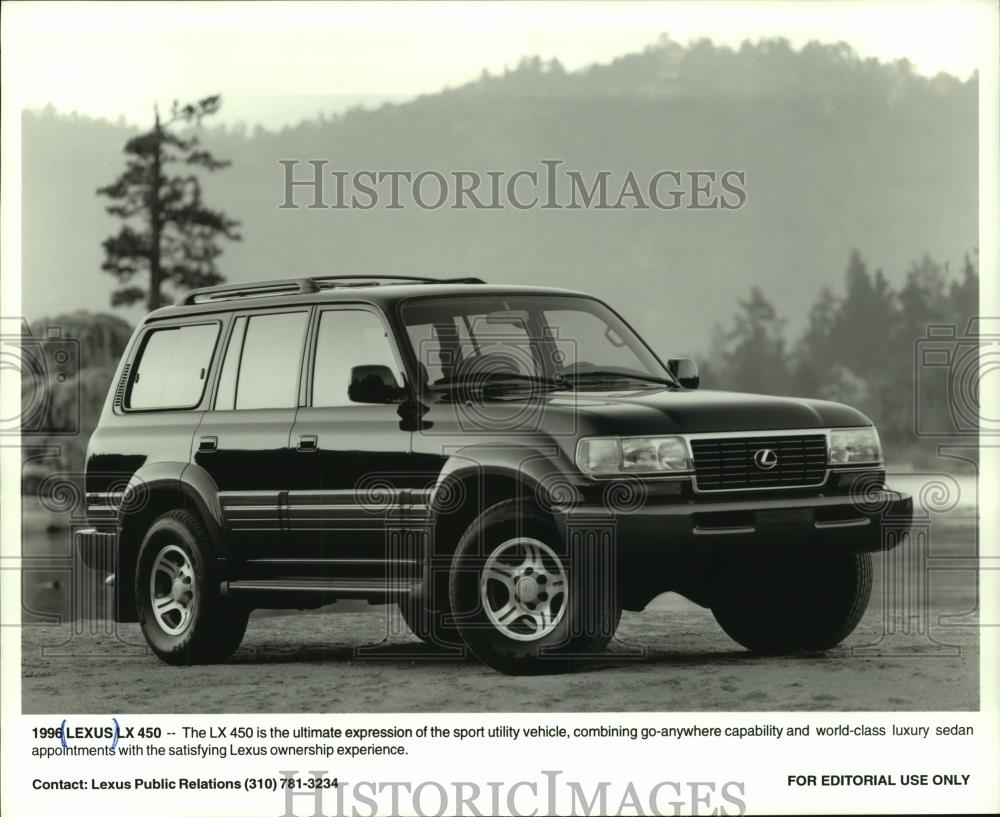 1996 Press Photo 1996 Lexus LX 450 sport utility vehicle - mjc12287 - Historic Images