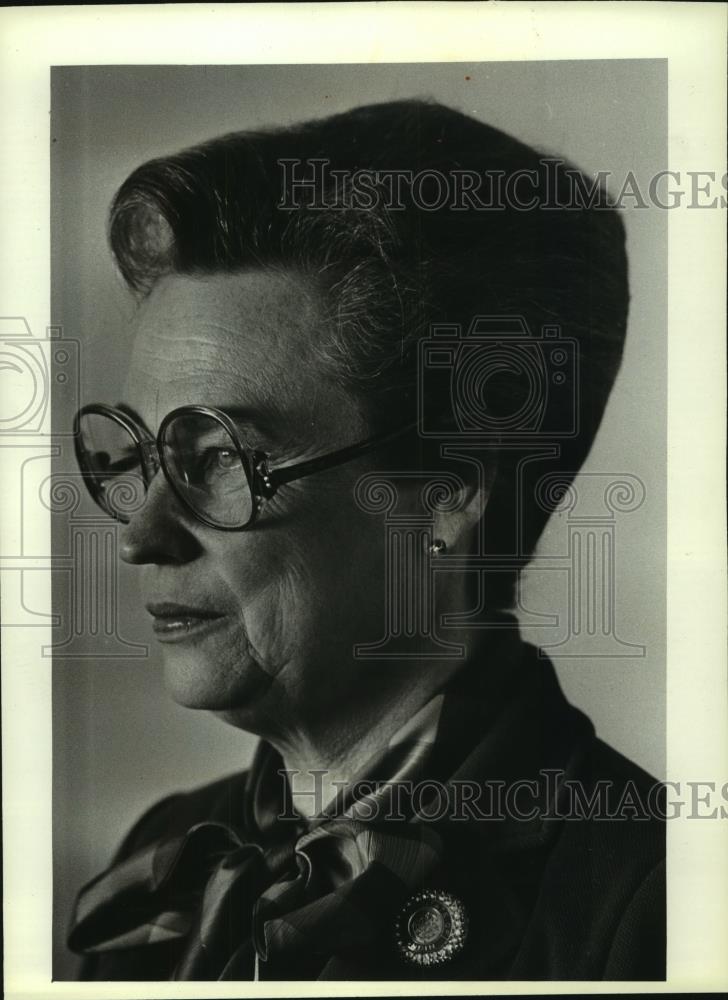1981 Press Photo Barbara Thompson, former superintendent of schools Wisconsin - Historic Images