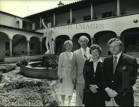 1987 Press Photo Mr. & Mrs Max Taglin and Mr. & Mrs. Irvin Armour, Milwaukee - Historic Images