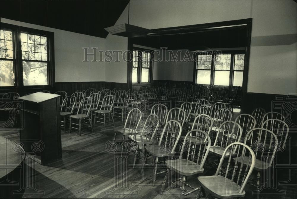 1986 Press Photo Interior of Unity Chapel in Milwaukee - mjc13041 - Historic Images