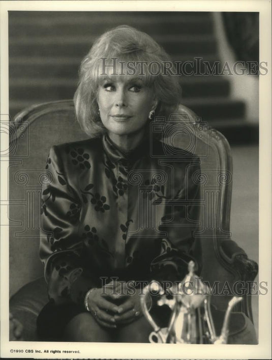 1990 Press Photo Barbara Eden, "Dallas" - nop24637 - Historic Images