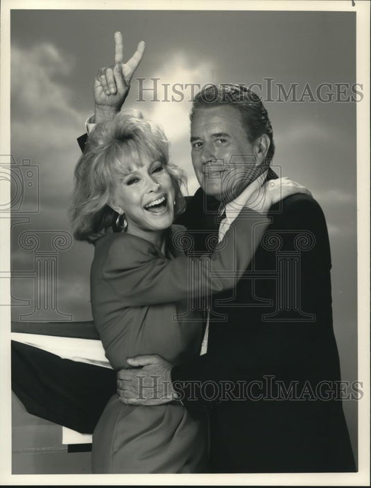 1990 Press Photo Barbara Eden and John Forsythe, "Opposites Attract" - Historic Images