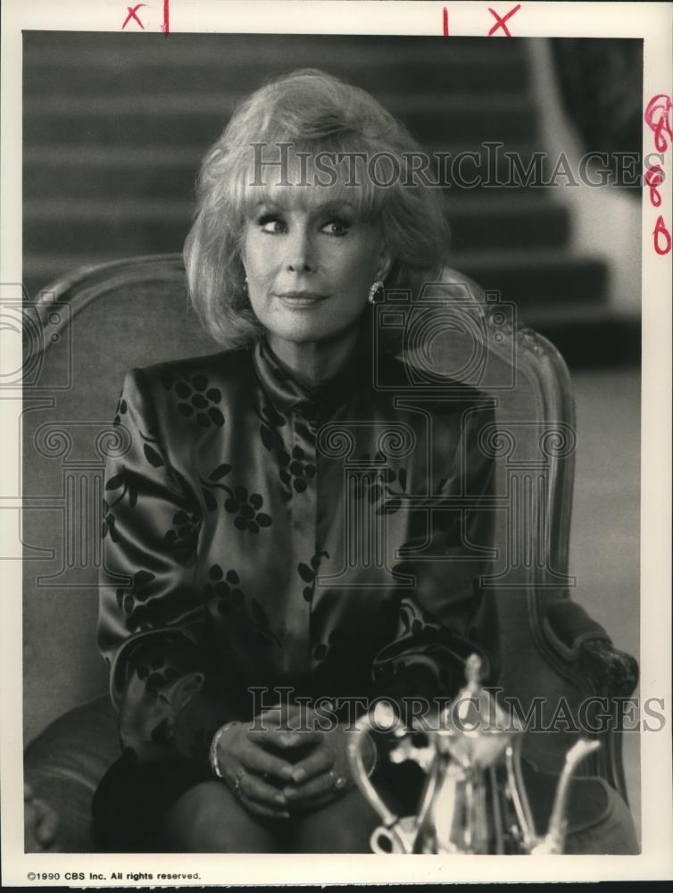 1990 Press Photo Barbara Eden, &quot;Dallas&quot; - nop24922 - Historic Images