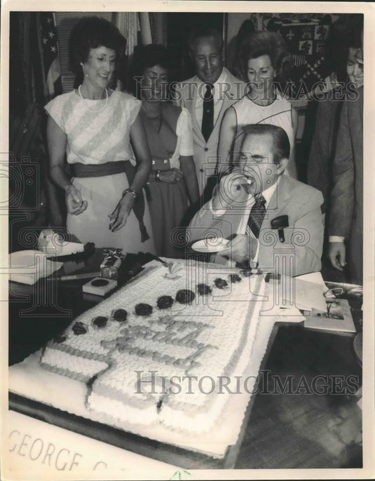 1983 Press Photo Alabama Governor George Wallace - abna35276 - Historic Images