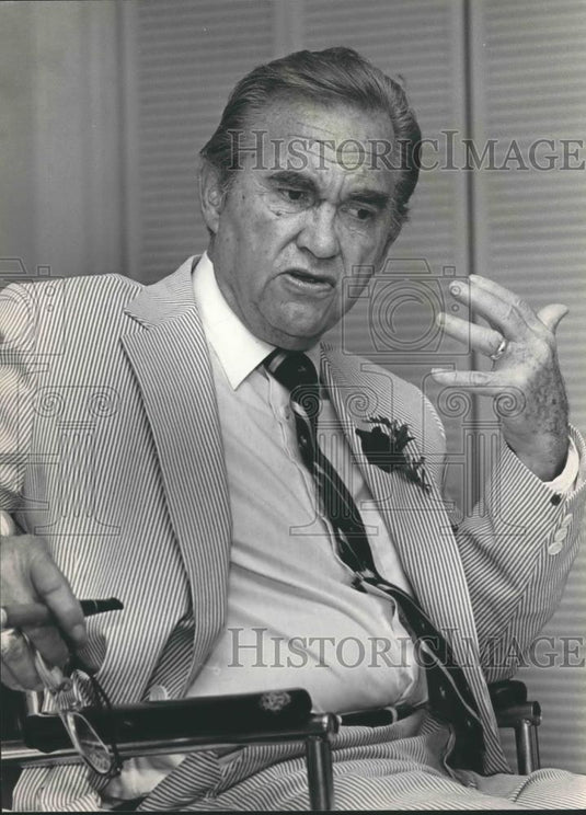 1982 Press Photo Politician George Wallace on Election night - abna35277 - Historic Images