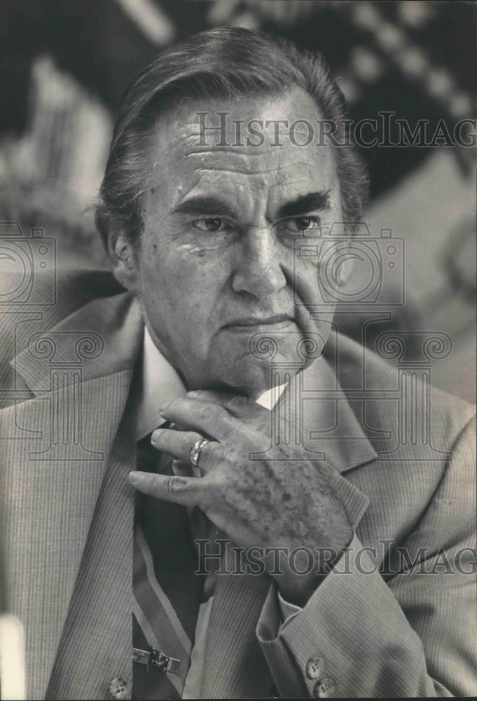 1982 Press Photo Former Alabama Governor George Wallace - abna35282 - Historic Images