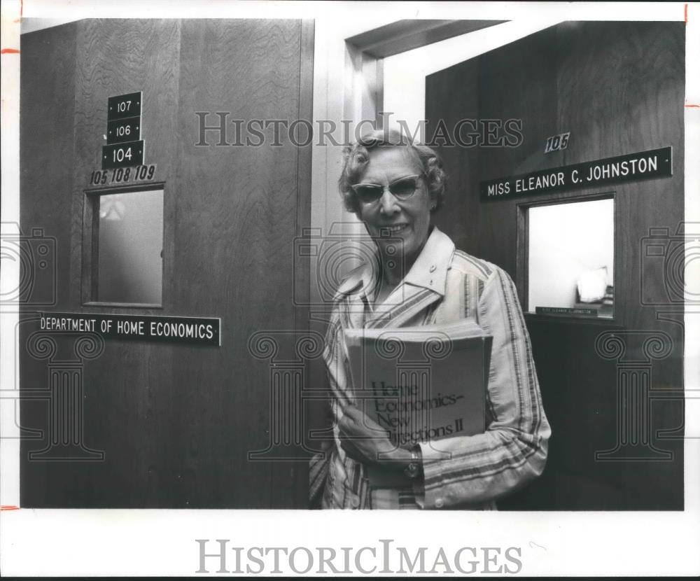 1978 Press Photo Eleanor Johnston Economics Professor, University of Montevallo - Historic Images