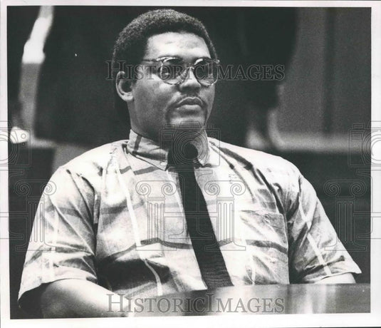 1989 Press Photo Jimmy Lee Gray, trial for kidnapping Wilcox County Sheriff, AL - Historic Images