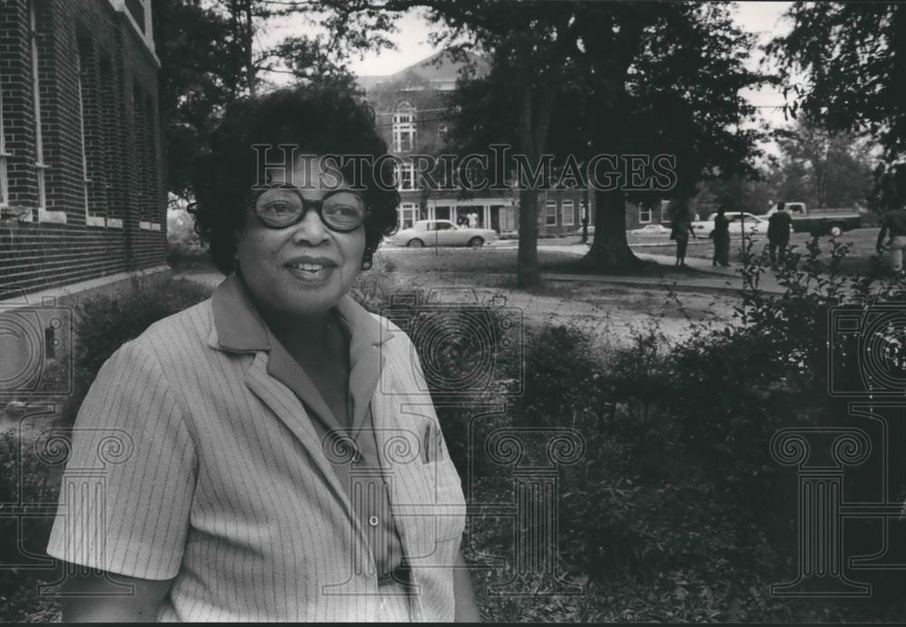 1987 Press Photo Fannye Harris, Tuskegee Civic Association President, Alabama - Historic Images