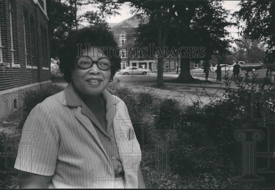 1987 Press Photo Fannye Harris, Tuskegee Civic Association President, Alabama - Historic Images