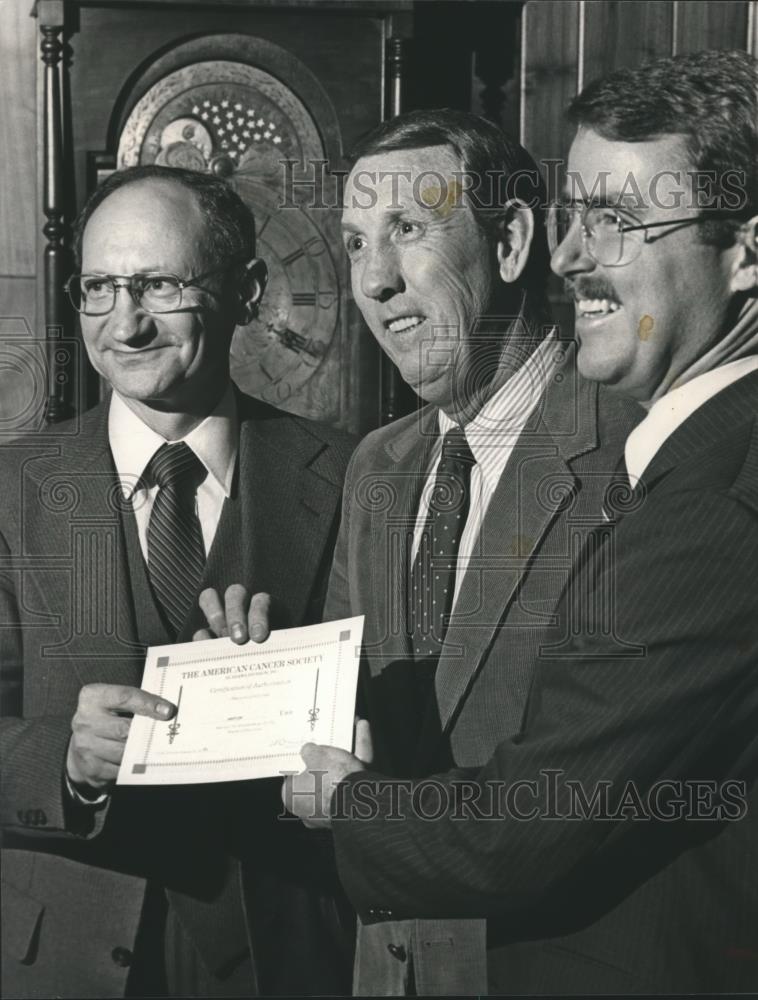 1983 Press Photo Leonard Weil, Pat Reynolds, Bill Elliott - abna29136 - Historic Images