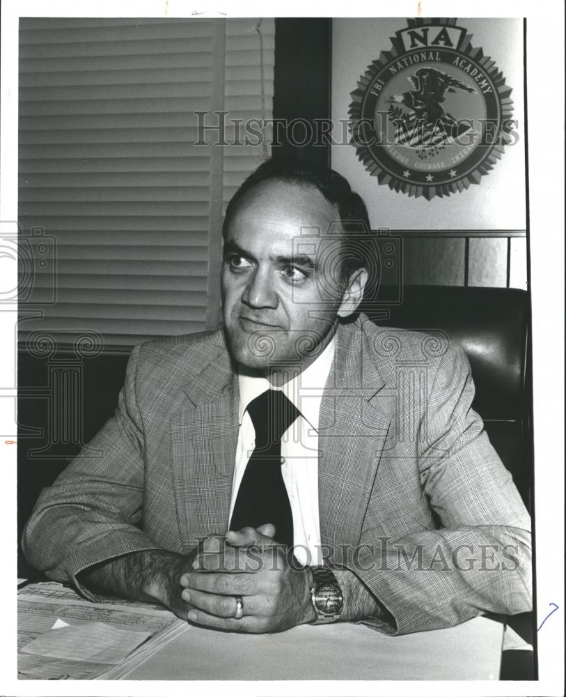 1978 Press Photo John Haley, Mountain Brook, Alabama Police Chief - abna30257 - Historic Images