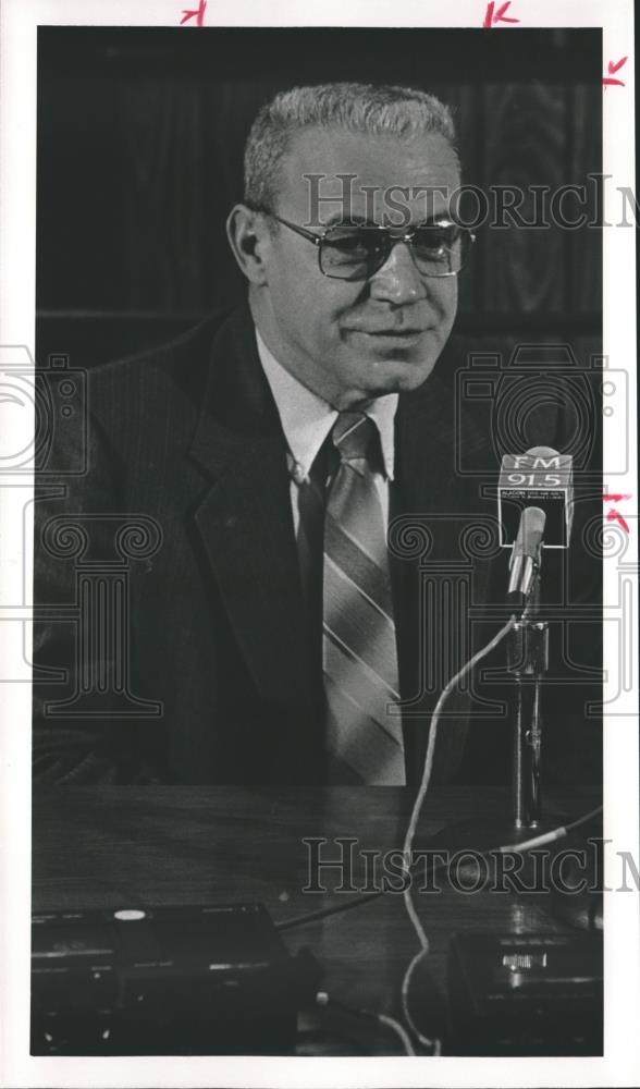 1989 Press Photo Jerry O. Fuller, Tuscaloosa, Alabama Police Chief at Conference - Historic Images