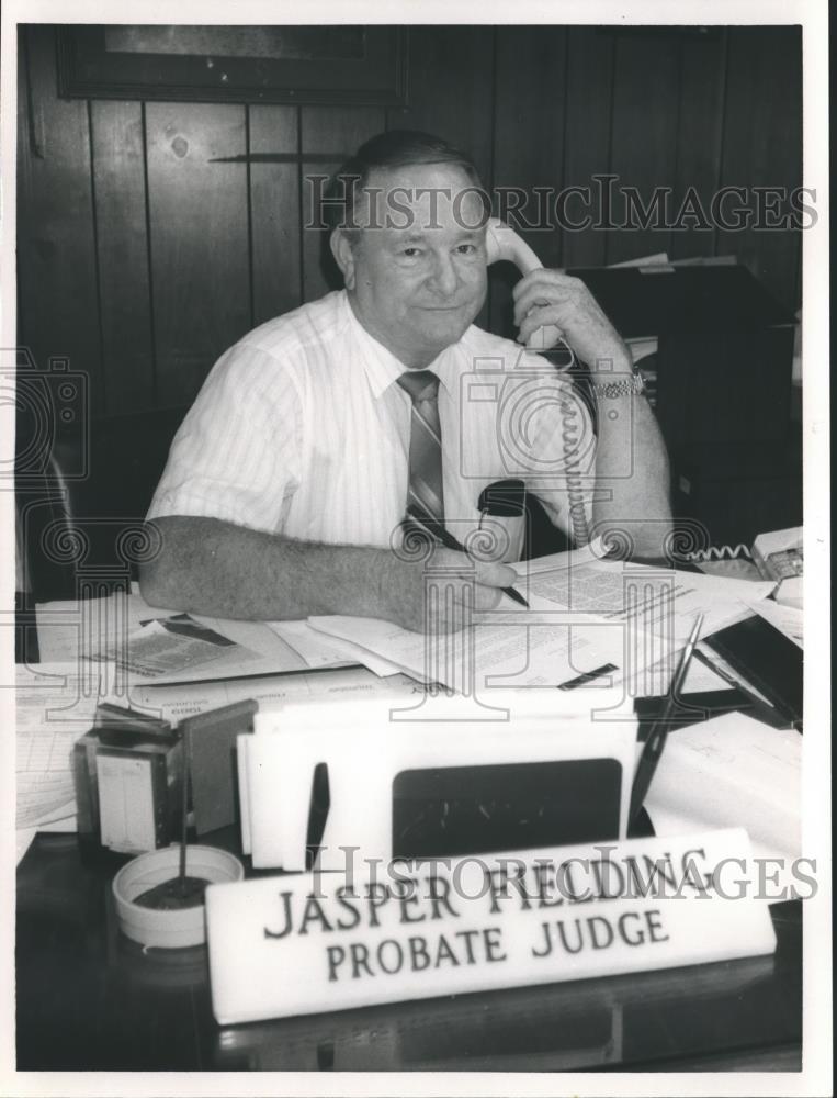 1989 Press Photo Coosa County Probate Judge Jasper Fielding - abna30538 - Historic Images