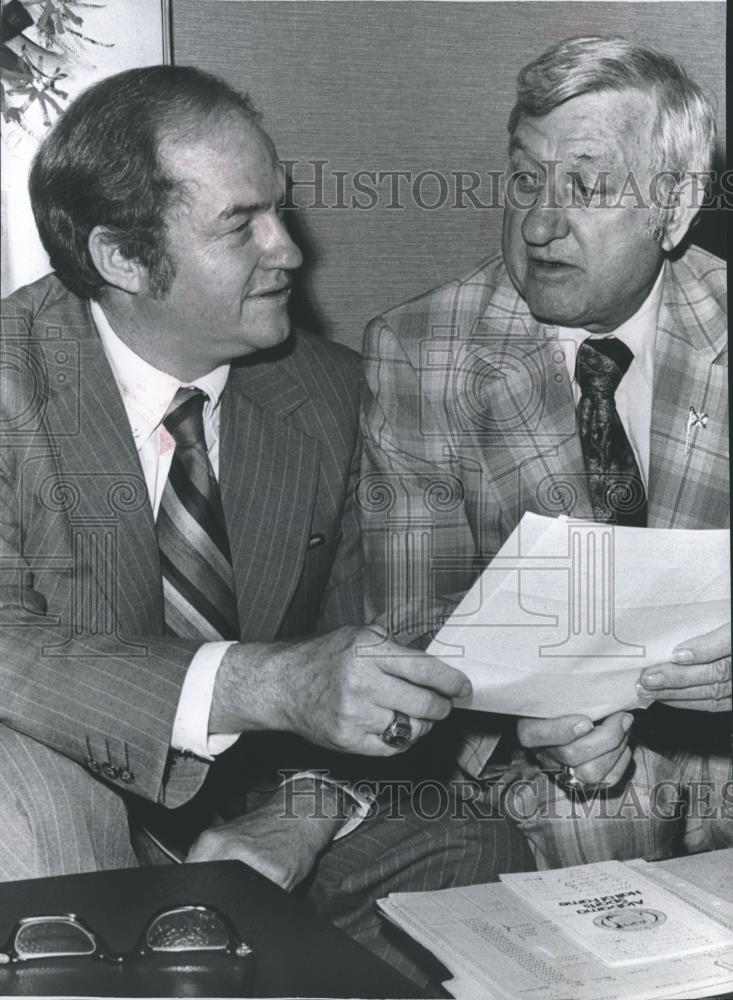 1978 Press Photo Alabama Sports Hall of Fame directors, Stripling Jr and Goodwin - Historic Images