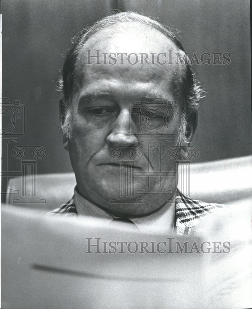 1976 Press Photo Jefferson County Commissioner Tom Gloor, Alabama - abna30757 - Historic Images