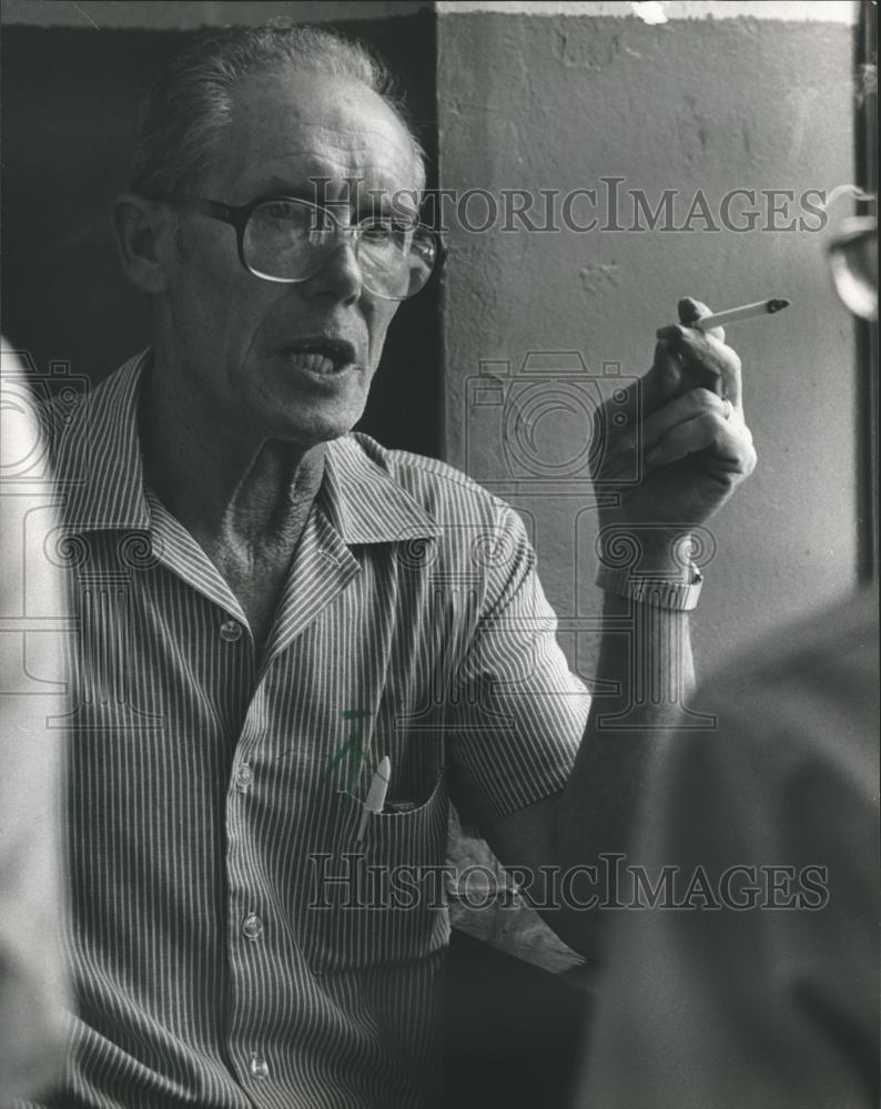 1982 Press Photo Security guard Irwin Gilbreath of Double Springs, Alabama - Historic Images