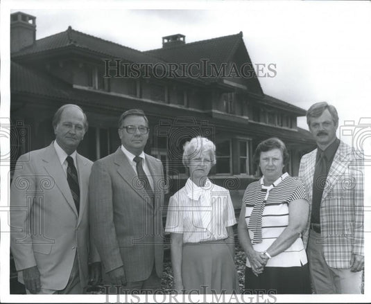 1978 Press Photo Tom Gloor, Jefferson County Commissioner & others, Alabama - Historic Images