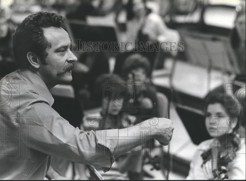 1978 Press Photo Music Director, Paul Germek, Birmingham Youth Symphony, Alabama - Historic Images