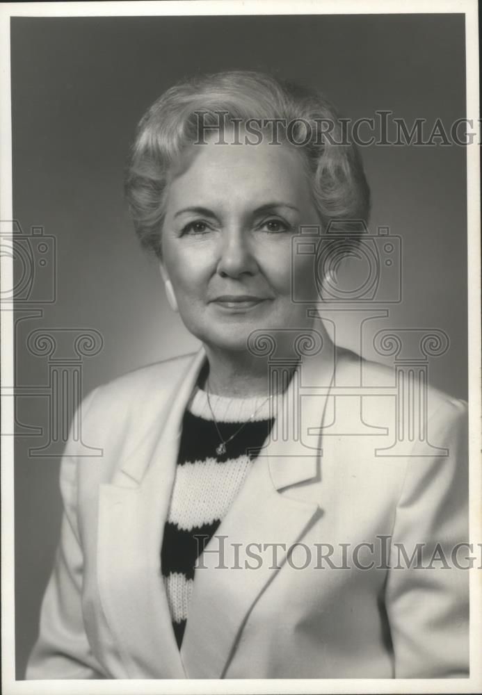 1986 Press Photo Betty T. Jahn, Birmingham Women's Chamber of Commerce President - Historic Images