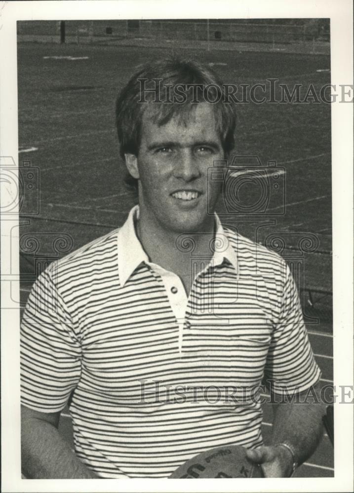 1984 Press Photo Mike Kenley of Alabama Fellowship of Christian Athletes - Historic Images