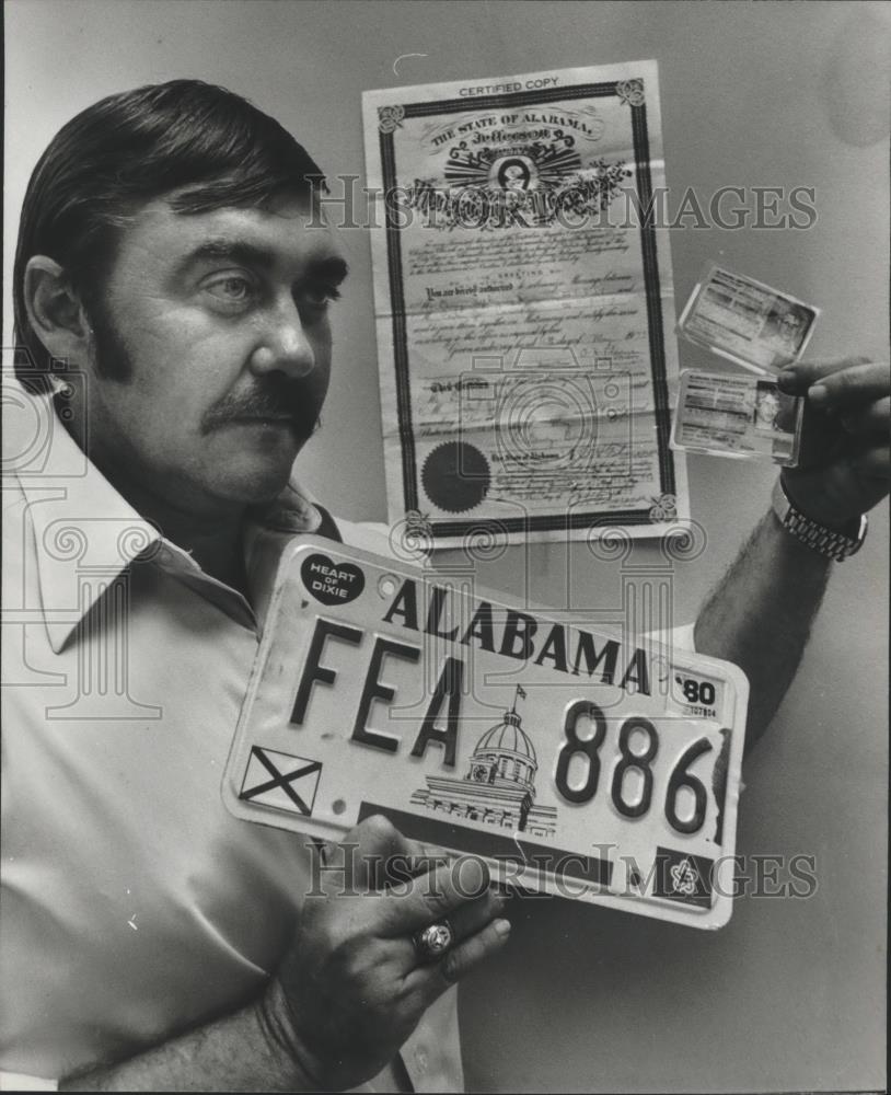 1979 Press Photo Sergeant John Kitchens, Birmingham Police Department - Historic Images