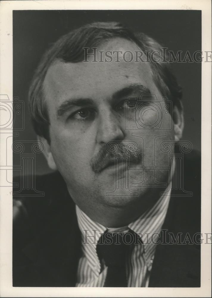 1986 Press Photo William "Billy" Hill, District Attorney, Shelby County, Alabama - Historic Images