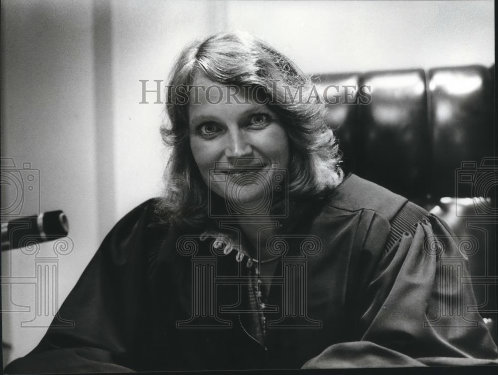 1979 Press Photo Judge in Colbert County Inge Johnson on bench - abna32732 - Historic Images