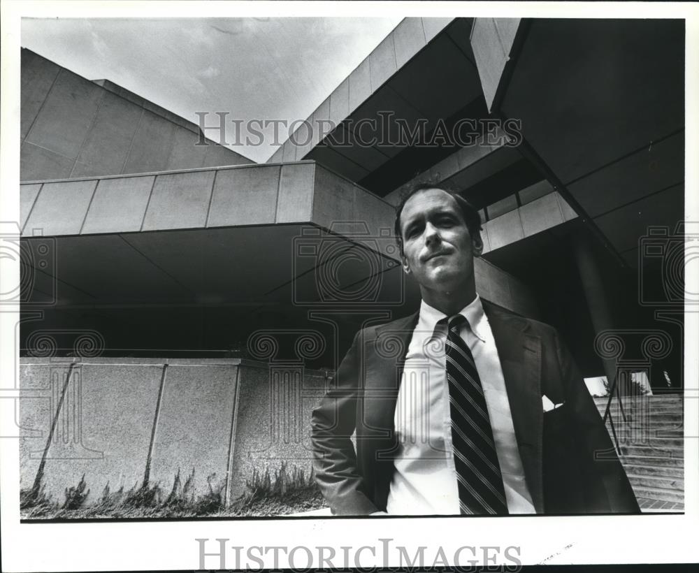 1981 Press Photo George Jenkins, Birmingham, Alabama, Jefferson County Center - Historic Images