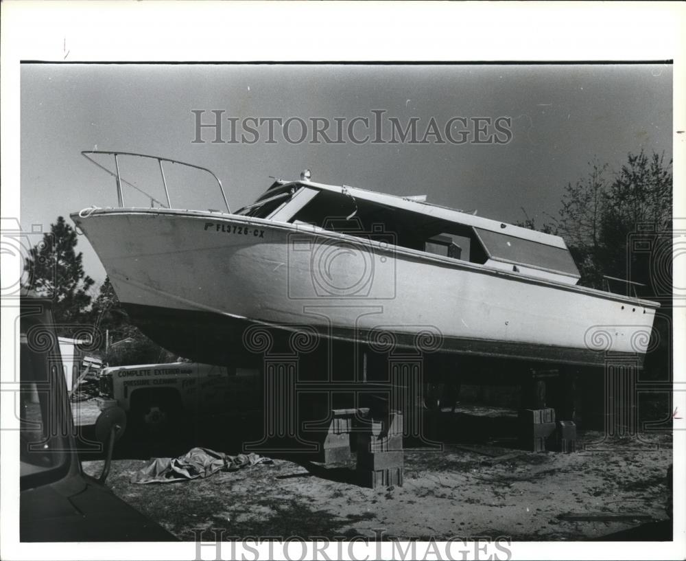 1980 Press Photo The Driftwood, from which four persons disappeared, Boat - Historic Images