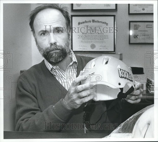 Press Photo Children's Hospital Child Safety Bill King Shows Helmet, Alabama - Historic Images