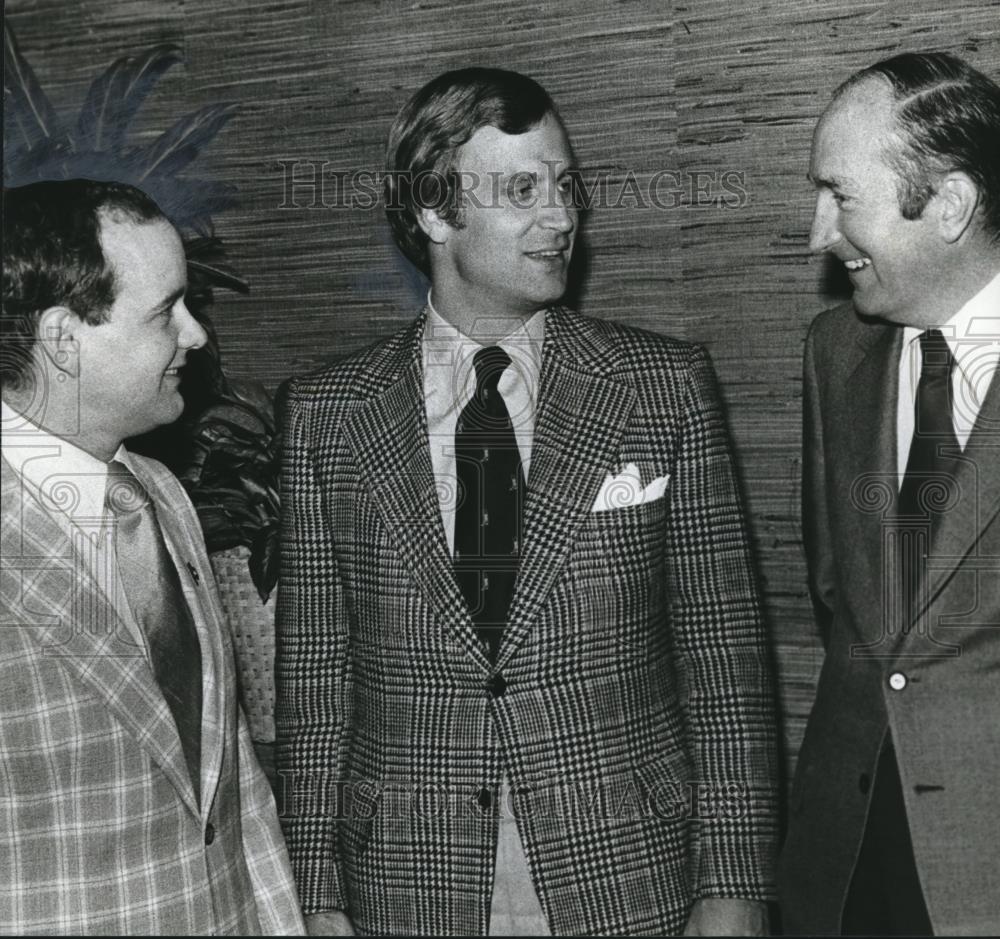 1978 Press Photo Kim King with John Scripps and Red Brandon at Country Club - Historic Images