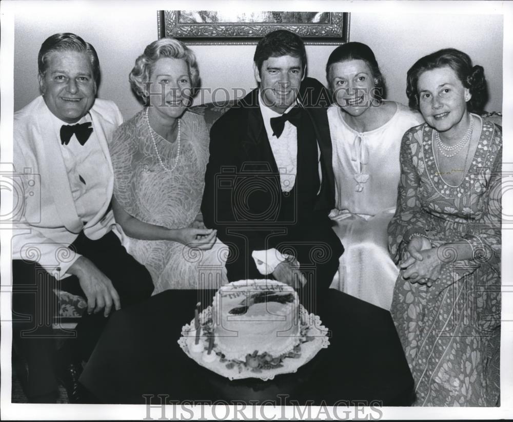 1978 Press Photo University of Alabama Medical Director and Wife Celebrate - Historic Images