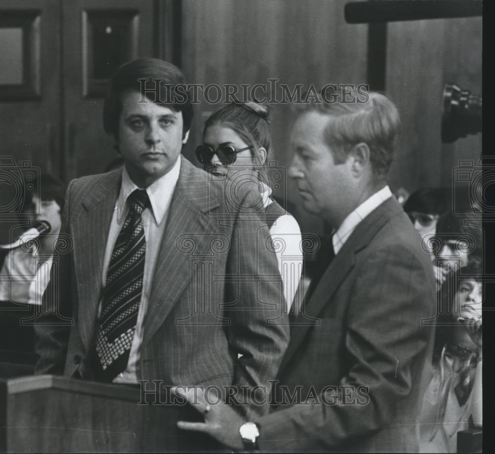 1976 Press Photo Carl Ketchum, Glen Catherine Barnes, Charles Wyatt, City Lawyer - Historic Images