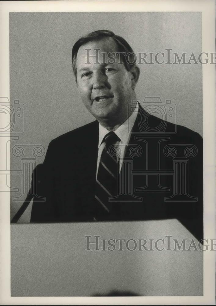 1987 Press Photo Paul Hubbert, Proponent of Education Bill - abna33413 - Historic Images