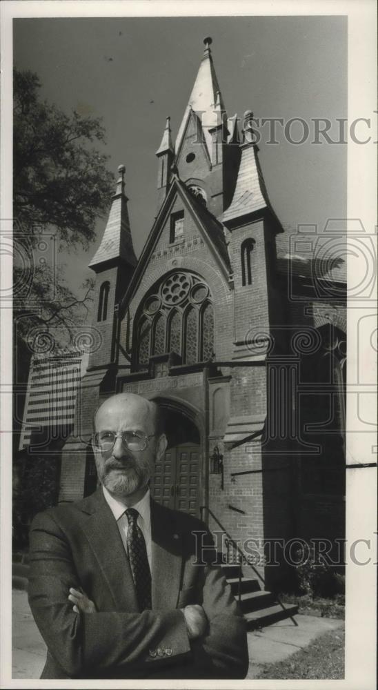 1990 Press Photo Robert Crutchfield, First Presbyterian Minister, Birmingham - Historic Images