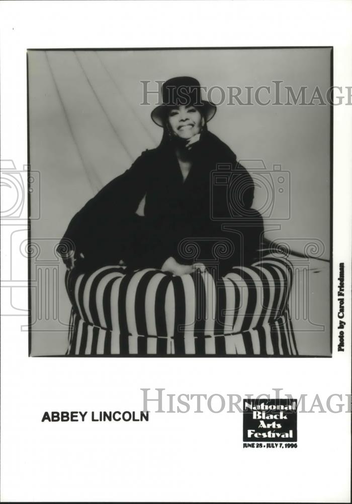 1994 Press Photo Abbey Lincoln, Entertainer, National Black Arts Festival - Historic Images