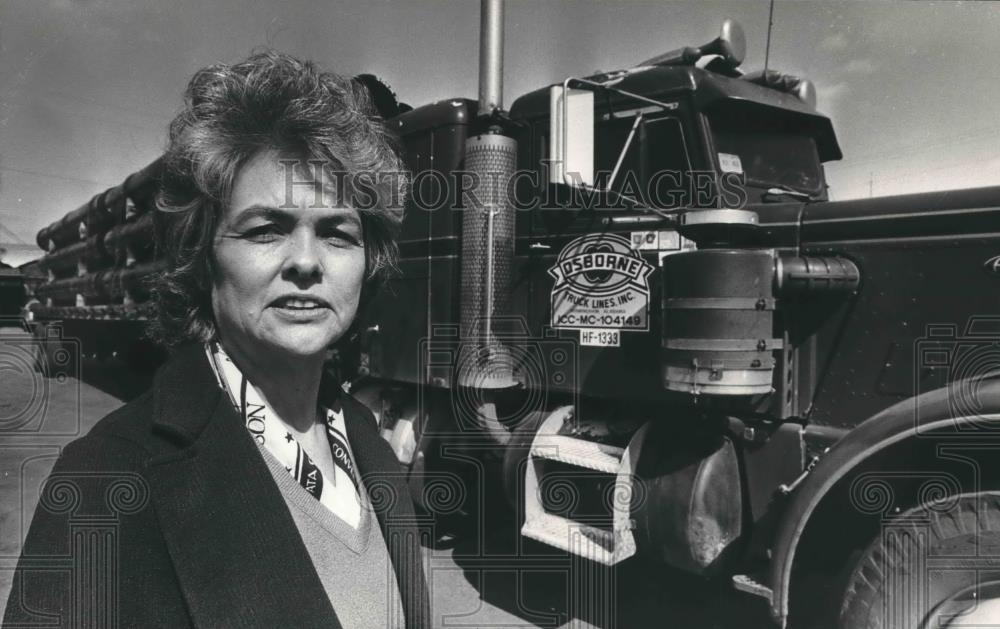 1983 Press Photo Barbara Wenndt, president of Osborne Truck Line - abna34081 - Historic Images