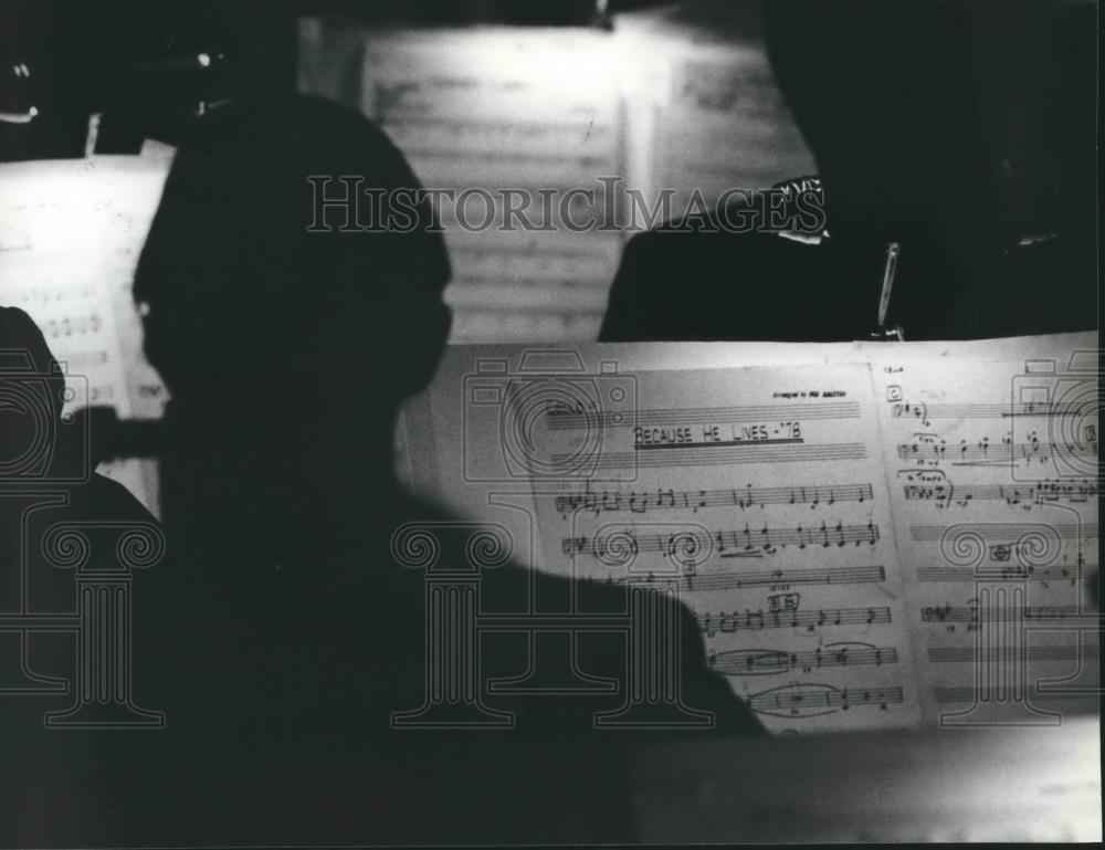 1980 Press Photo Birmingham, Alabama Festival of Sacred Music, Symphony musician - Historic Images