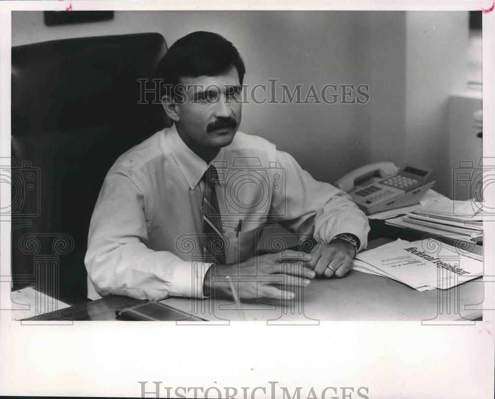 1989 Press Photo Randall C. Johnson, director of the Alabama Surface Mining - Historic Images