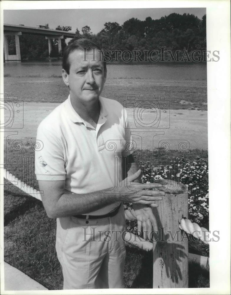 1979 Press Photo Hugh Campbell, Developer of Water Park, Gadsden, Alabama - Historic Images