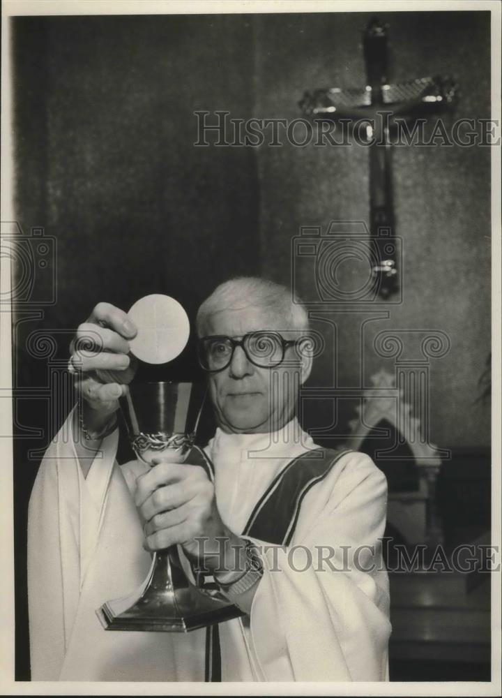 1989 Press Photo Roger R. S. Lott, Order of Saint Benedict at St. Pauls, Alabama - Historic Images