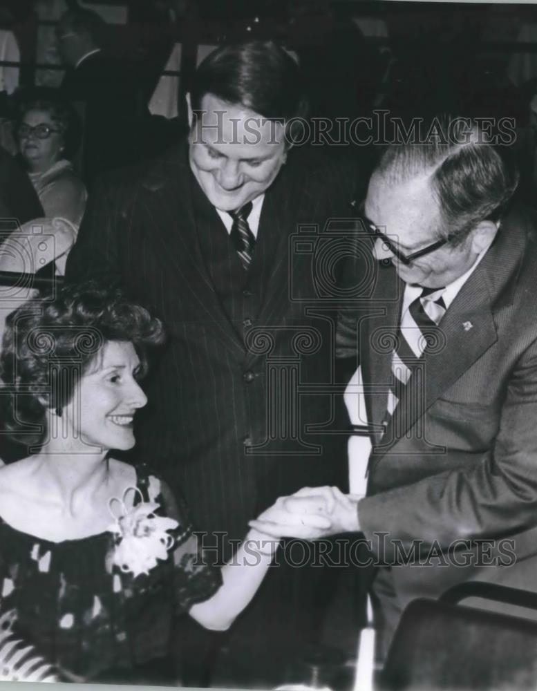 Press Photo Governor and Mrs. James Fob, George Lewis Bailes - abna34491 - Historic Images