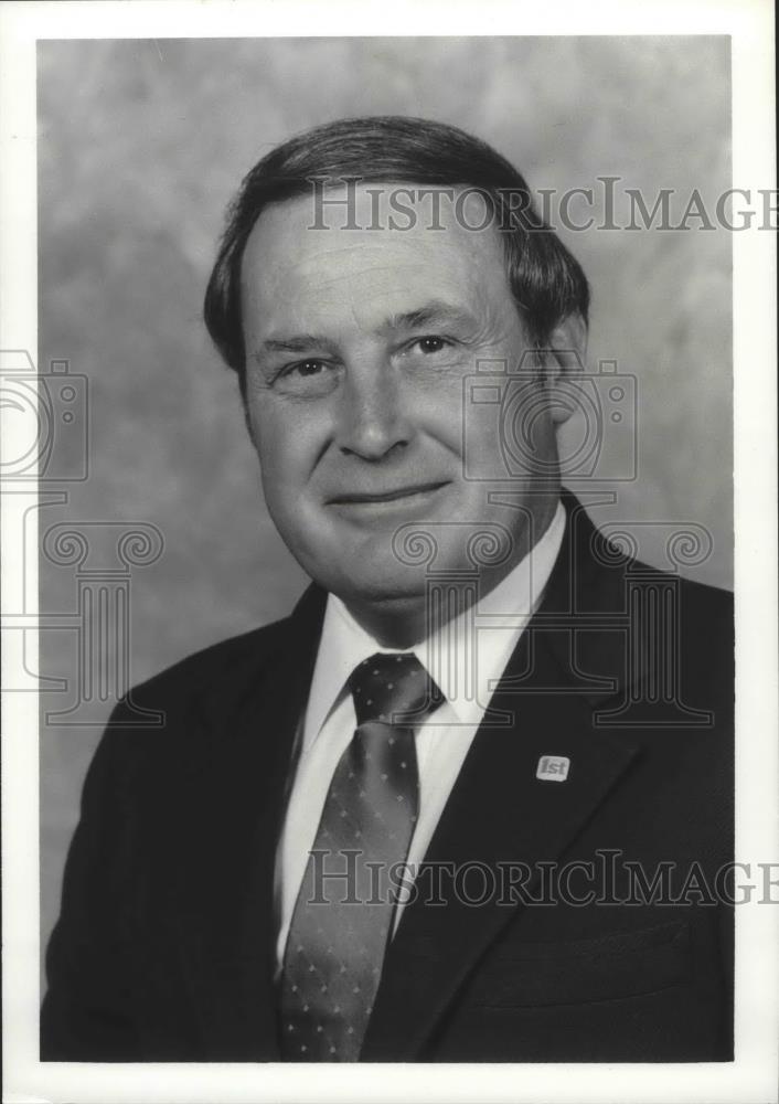 1985 Press Photo John K. Lillich Sr., First Southern Federal Savings and Loan - Historic Images