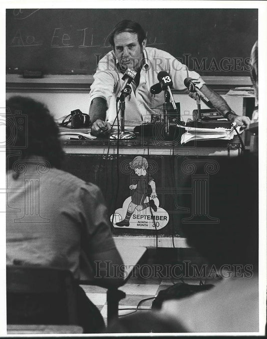 1980 Press Photo Alabama Governor Fob James - abna34600 - Historic Images