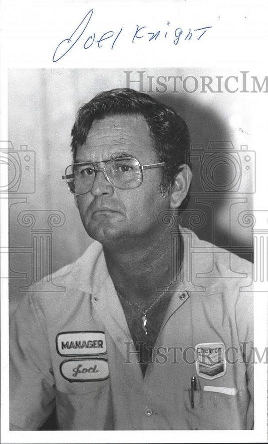 1980 Press Photo Hueytown Councilman Joel (Whistle) Knight, unopposed - Historic Images