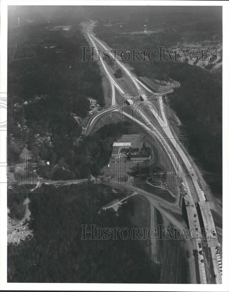 1981 Press Photo Interstate 459 at Hoover, Alabama, Highways, Aerial View - Historic Images